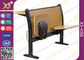 Пол - установленные железные стол школы и стул, античный дешевый набор стула стола школы установленный поставщик